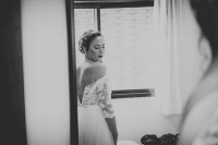 mujer con vestido